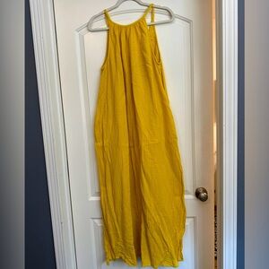 Universal Thread Golden Mustard Yellow Maxi Beach Dress Large